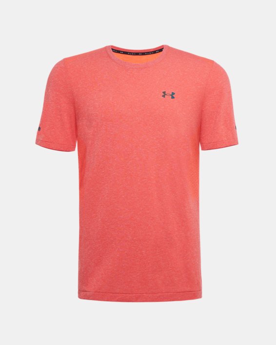 Men's UA RUSH™ Seamless Short Sleeve, Orange, pdpMainDesktop image number 5